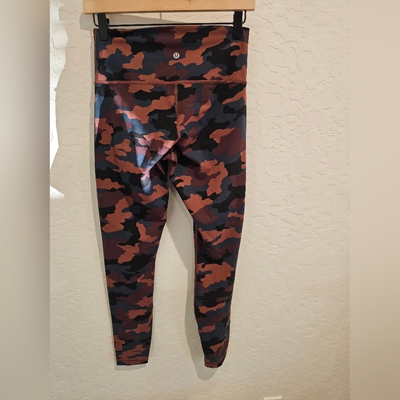 Lululemon Wunder Train High-Rise Leggings | Size 8 | Heritage 365 Camo Smoky Red - Picture 7 of 9